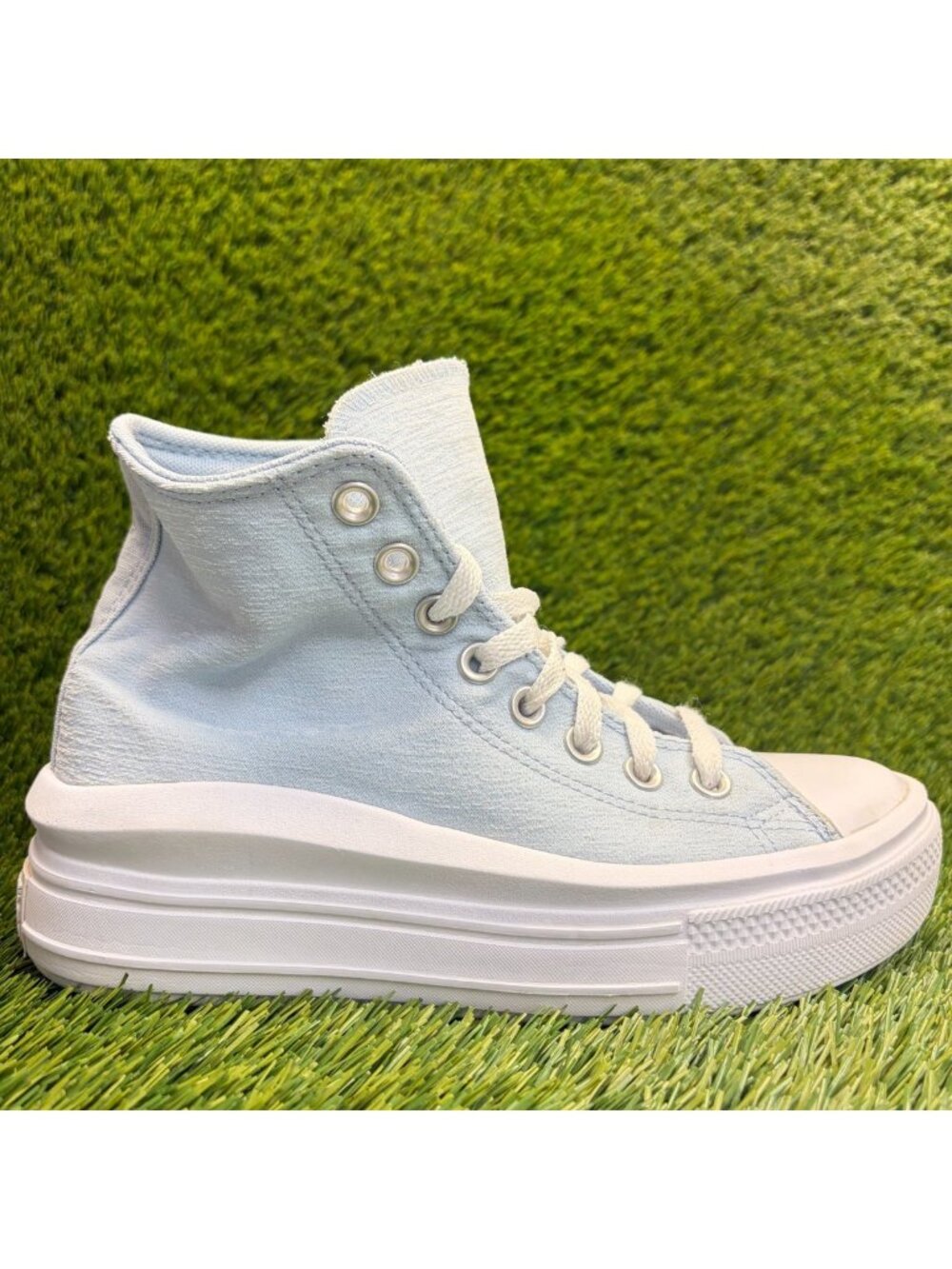 Converse Chuck Taylor All Star Move Hi Boys Size 5Y Blue Athletic Shoes Sneakers